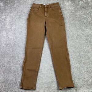 Hollister Curvy Mom Jeans Women’s 25 Brown Tapered High Rise Stretch